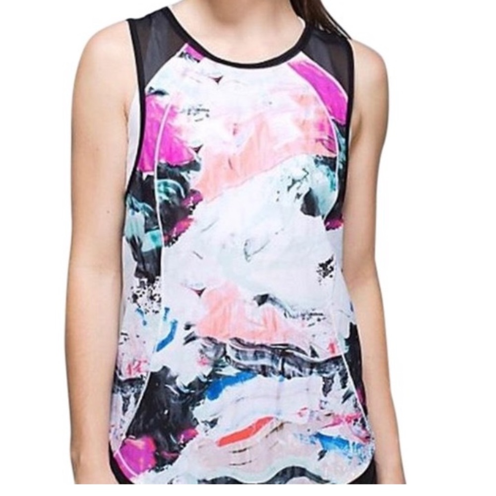 “Tie dye” lululemon sculpt tank